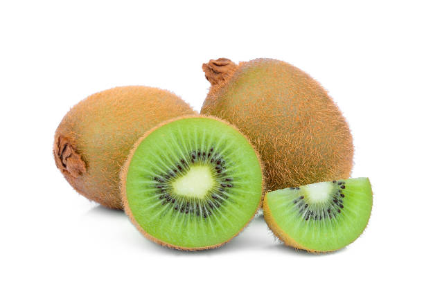 istock whole and half kiwi fruit with slice isolated on white background 1057784586