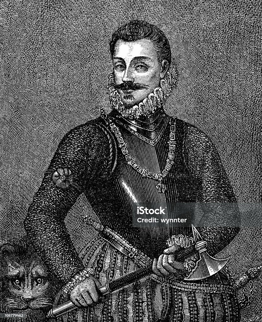 Don Juan da Áustria com embarcar Machado - Royalty-free Playboy Ilustração de stock