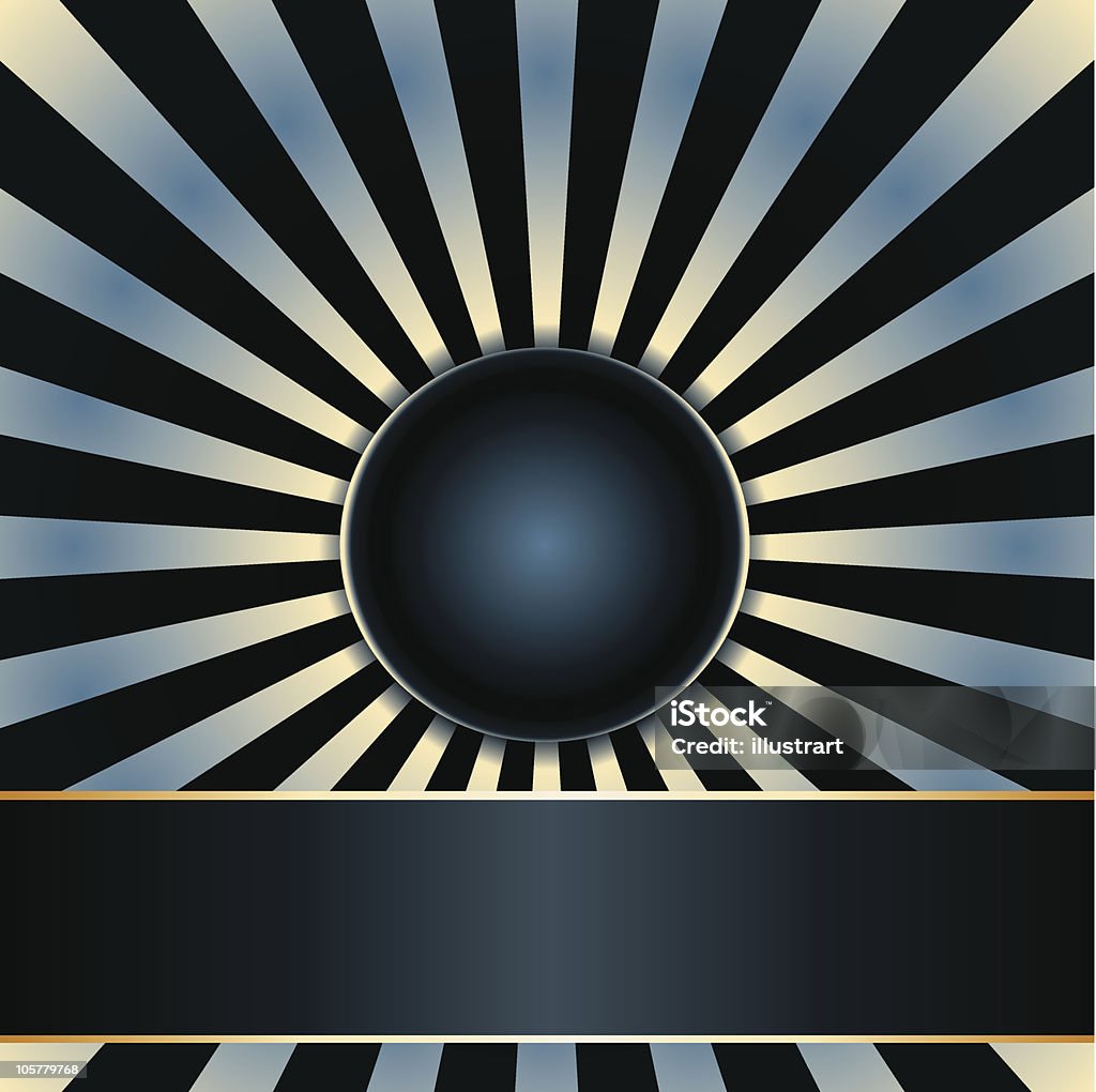 Ray Hintergrund mit label - Lizenzfrei Abstrakt Vektorgrafik