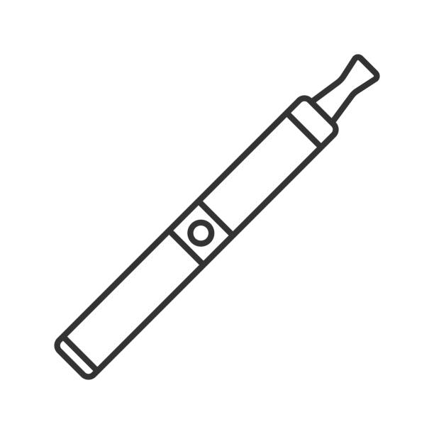 stockillustraties, clipart, cartoons en iconen met e-sigaret pictogram - vape