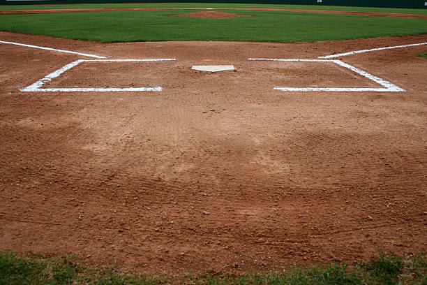 istock Baseball Field at Home Plate 105780981