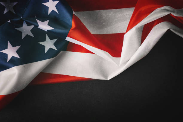 istock Grunge American flag 1057810888