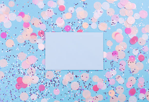 istock Blue background with delicate sparkles. Suitable background for your design. 1057824140