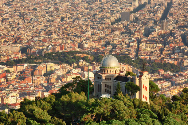 istock Aerial view to Barcelona with Fabra Observatory in the foreground 1057824266