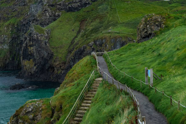 istock Landscape around Carrick-a-Rede Rope Bridge, Northern Ireland 1057830128