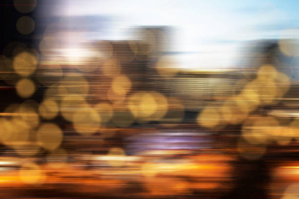 istock Colorful bokeh lamp on the city 1057830278