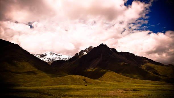 istock Panoramic view to Andes mountain at Abra La Raya pass, Puno, Peru 1057832082