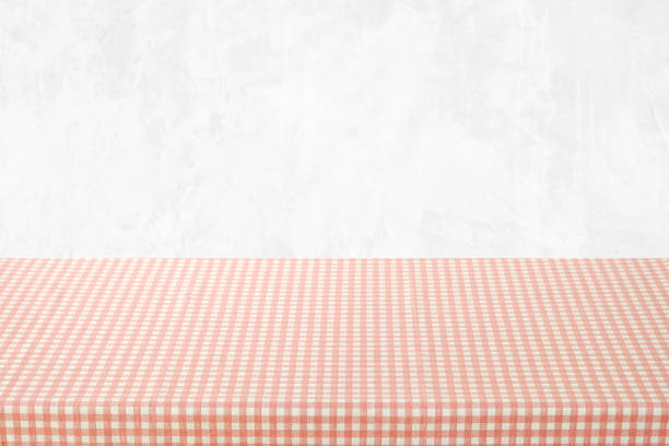 Magenta Print Scottish Square Cloth. Gingham Pattern Tartan Checked Plaids. Pastel Backgrounds For Tablecloths, Dresses, Skirts, Napkins, Textile Design. Breakfast Natural Linen Country Plaid Tartan Kitchen Fabric Material Abstract Check Texture Background Texture, Purple And White. Flannel Tartan Patterns. Trendy Tiles Photo.