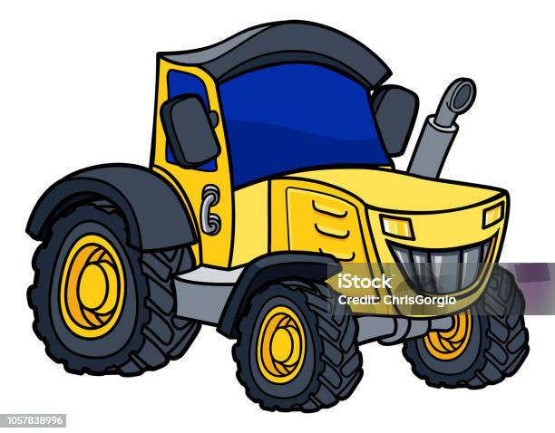 Tractor Cartoon Stock Illustration - Download Image Now - Tractor,  Agricultural Machinery, Agriculture - iStock