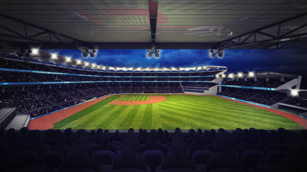 istock baseball stadium under tribune view with spectators 1057839010