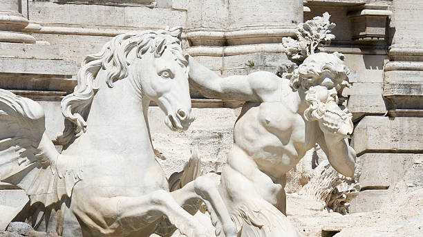 istock Neptune statue at Trevi Fountain  (Rome) 105786338