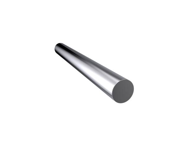 istock Metal round bar. Isolated on white background. 3D rendering illustration. 1057863382