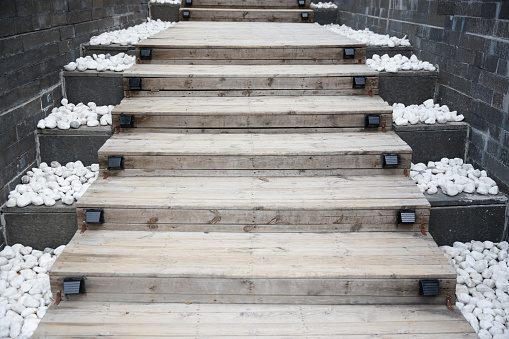 Wooden stairs