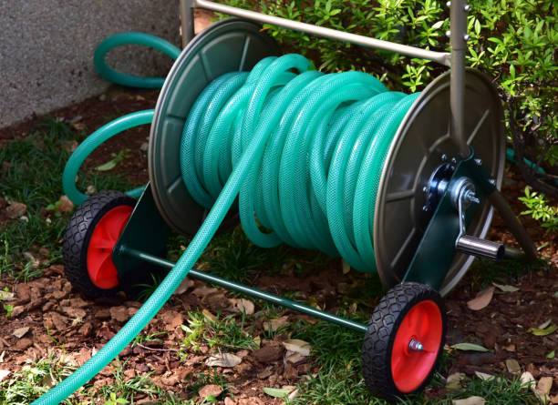 istock Take-up reel of the hose 1057867228