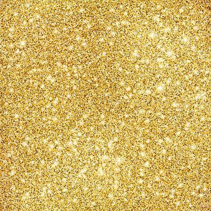 Thousands of gold colored vector circles illustrating a glitter texture background