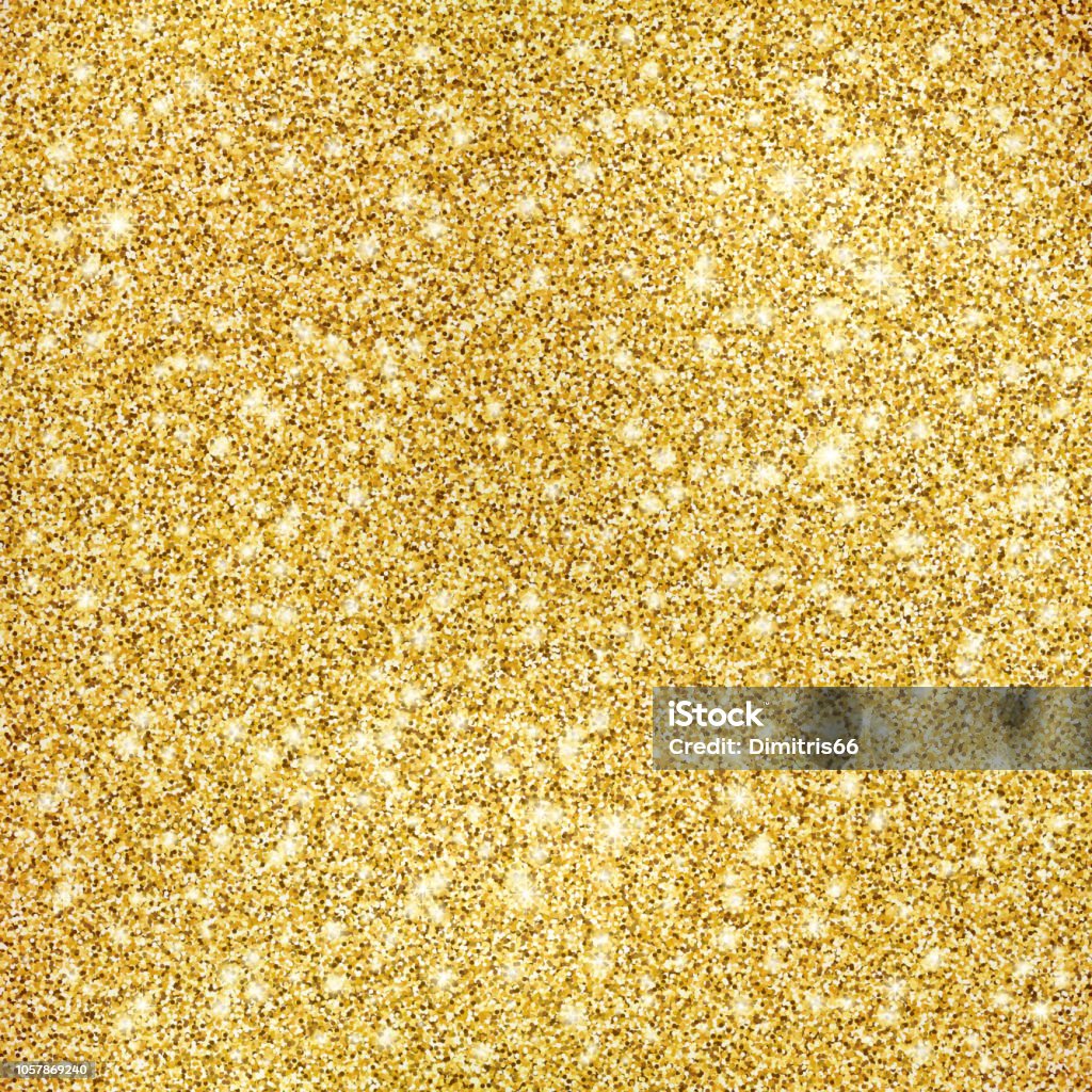 Gold Glitter Texture Background Stock Illustration - Download Image Now -  Gold - Metal, Gold Colored, Glittering - iStock