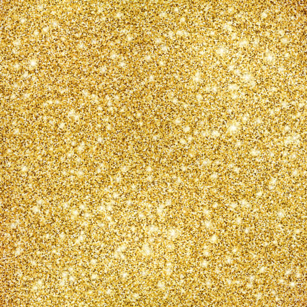 Gold glitter texture background Thousands of gold colored vector circles illustrating a glitter texture background glitter stock illustrations