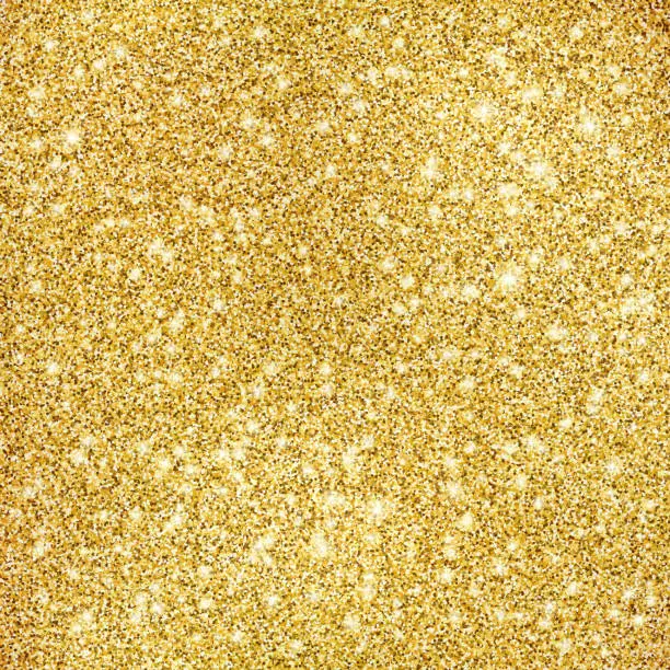 Vector illustration of Gold glitter texture background