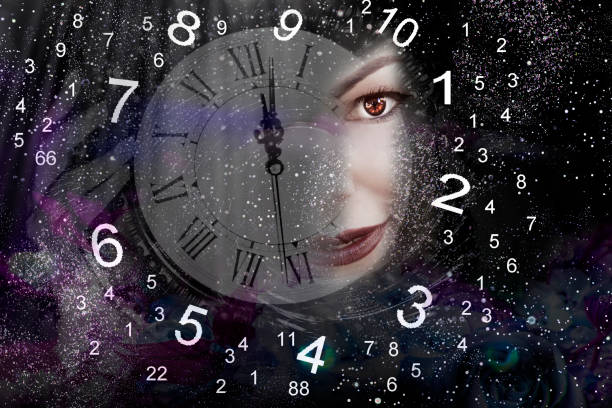istock Time, woman and numerology 1057874530