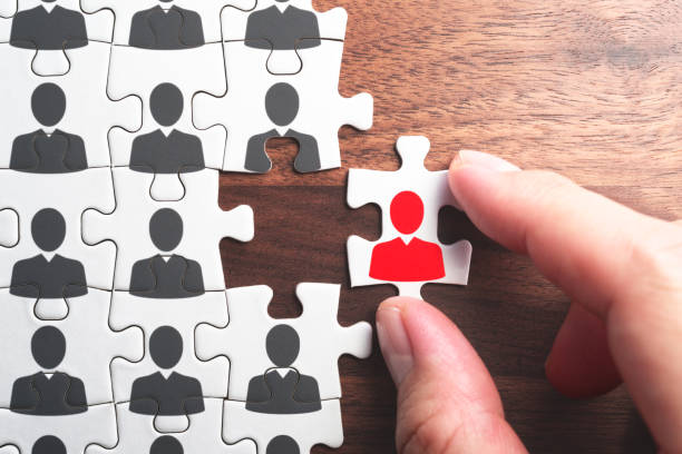 istock Selecting person for the job. Creating successful organization. 1057878554
