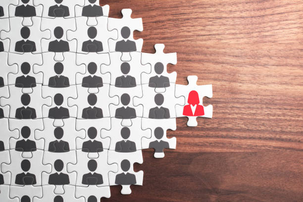istock Successful female leader and leadership concept. 1057881752
