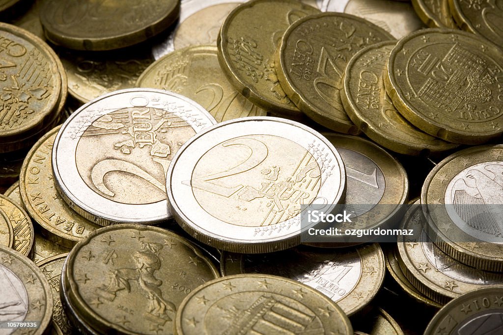 Monedas de Euro - Foto de stock de Abundancia libre de derechos