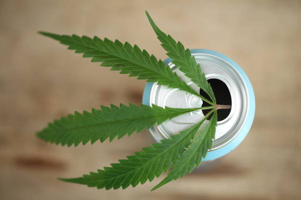 istock Energy drink with cannabis 1057897586