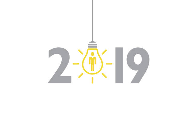New Year 2019 Human Resource Concepts New Year 2019 Human Resource Concepts 2019 new year resolution stock illustrations