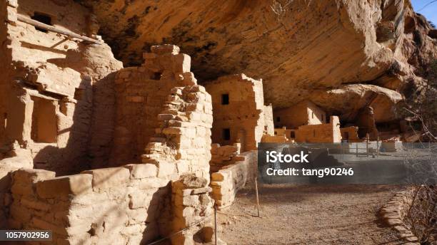 Spruce Tree House Mesa Verde National Park Stock Photo - Download Image Now - Anasazi Culture, Hopi Culture, Adobe - Material