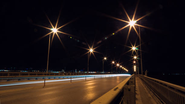 istock Tracks cars on the road bridge 1057907170