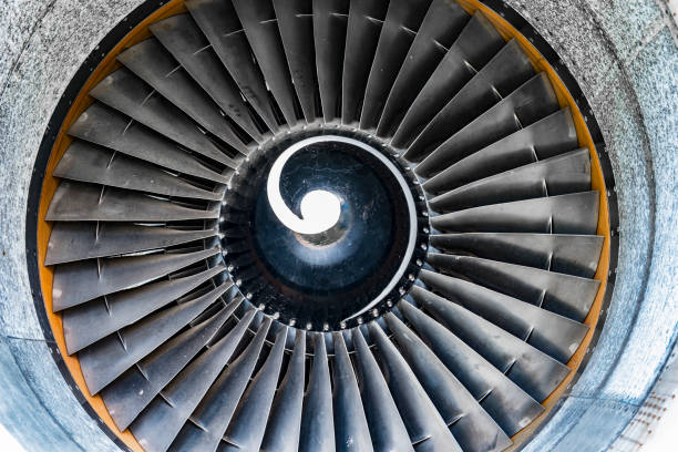 istock Jumbo Jet airplane engine close up 1057909150