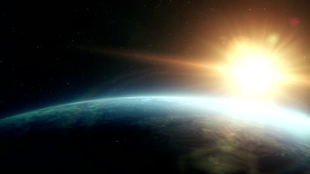 Earth sunrise space