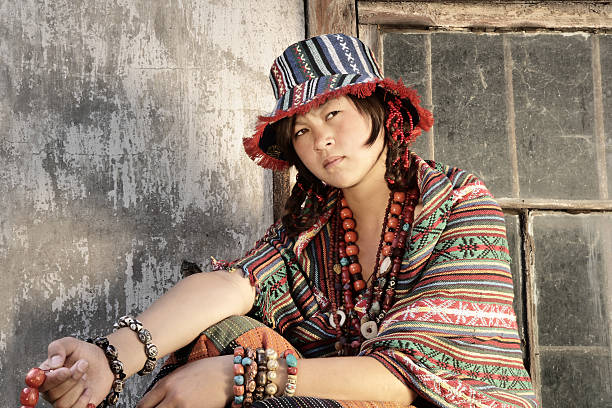 istock Girl with beads. 105791700