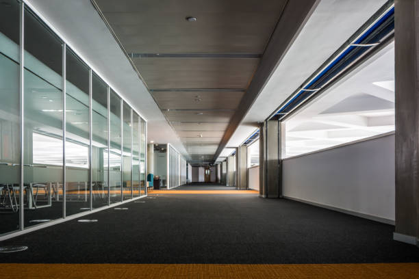 istock corridor in front of room 1057918716