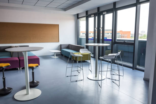 istock Empty break room at a modern business premises 1057918810
