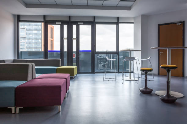 istock Empty break room at a modern business premises 1057918908