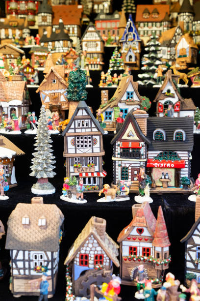 istock Christmas market kiosk details 1057928768