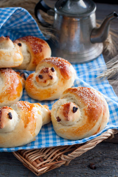 istock Easter bird bread, Easter chick bun, traditional Easter sweet bread in the shape of larks 1057929010