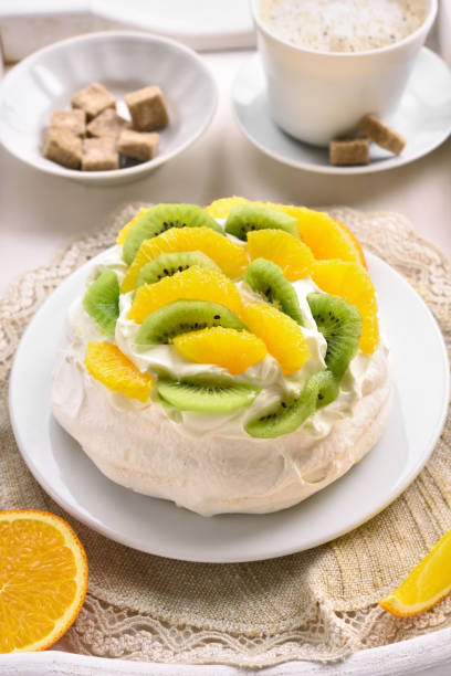 istock Pavlova meringue cake 1057931644