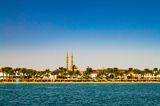 Sharm El Sheikh, Egypt. Scenic view of the city trom the bay