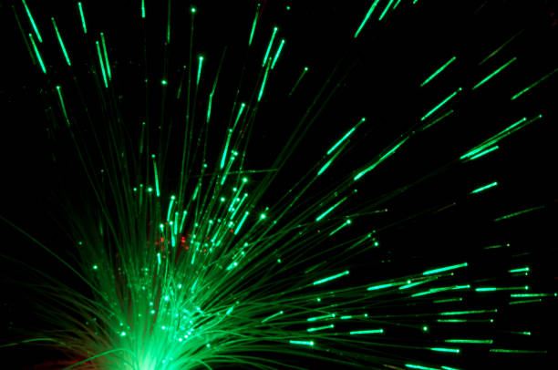 istock Abstract background with optical Fibers 1057939484