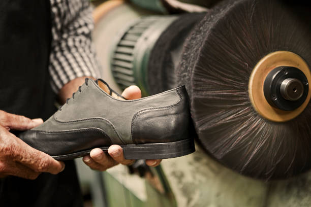 istock Machine for shoe polishing 1057957774