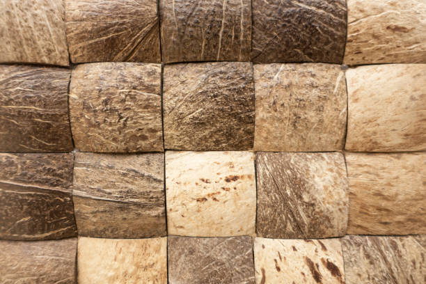 istock Decorative Wooden plank wall background 1057964402