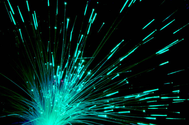 istock Abstract background with optical Fibers 1057970612