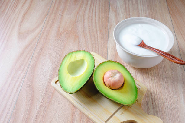 istock Yogurt and avocado Healthy breakfast 1057974846