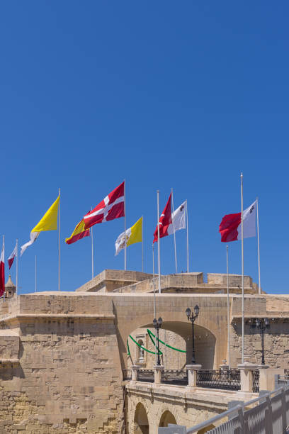 istock Many different flags over the city of Birgu 1057977650