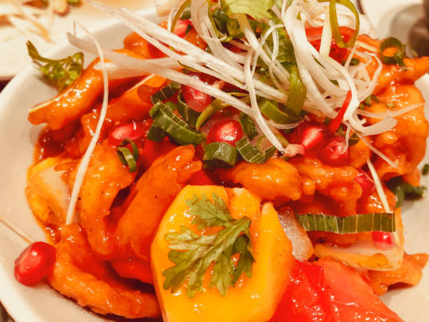 istock Delicious Looking Thai Chicken in Spicy Sauce 1057978102