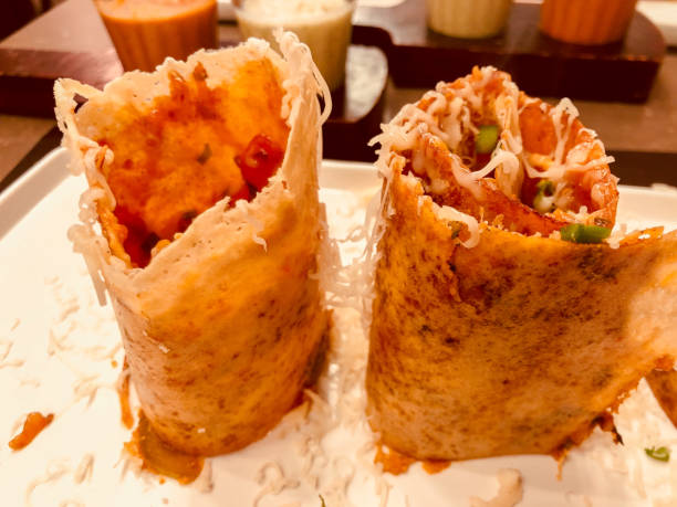istock Indian Staple Meal - Cheese Masala Dosa 1057978600