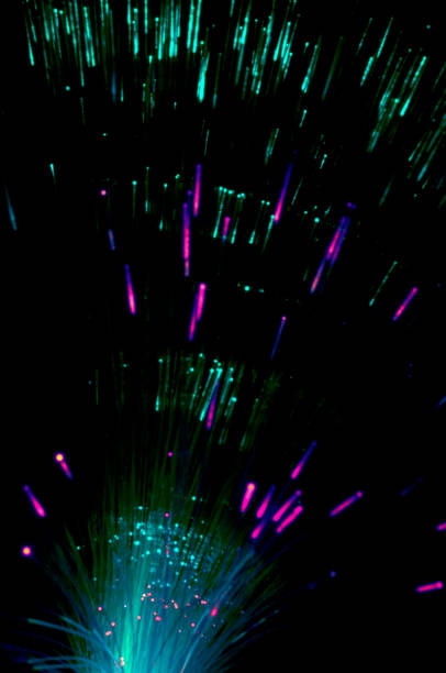 istock Abstract background with optical Fibers 1057978640