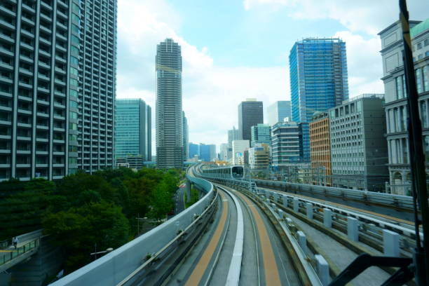 istock Train line. Odaiba. Tokyo 1057979434